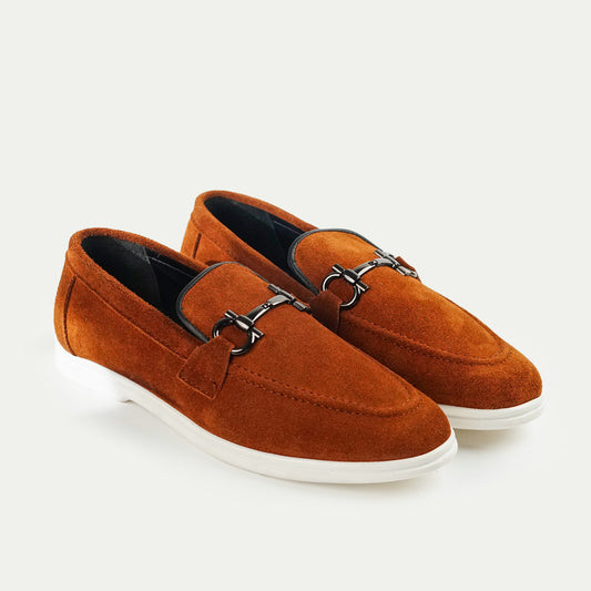 Sorrento | Suede Leather Horsebit Loafers | 33317 Tuscan Tan