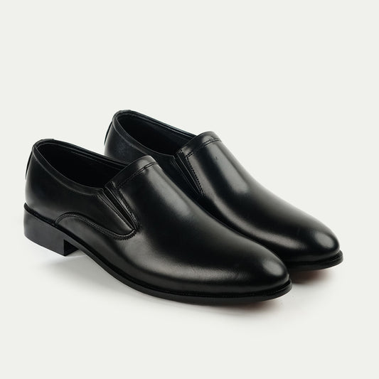 Aurelius | Full Leather Plain Toe Loafers | Z-0010 Black