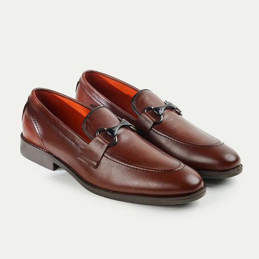 Cognac | Polished Signature Bit Loafers | 3253 Brown