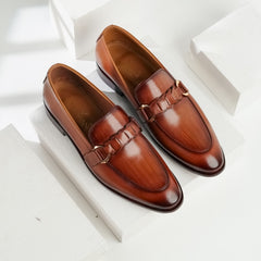 Royal | Classic Full Leather Formal Bit Loafers | Z-3318 Brown