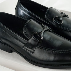 Cognac | Polished Signature Bit Loafers | 3253 Black