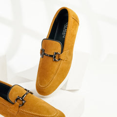 Sorrento | Suede Leather Horsebit Loafers | 33317 Golden Mustard