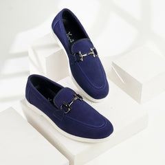 Sorrento | Suede Leather Horsebit Loafers | 33317 Royal Blue