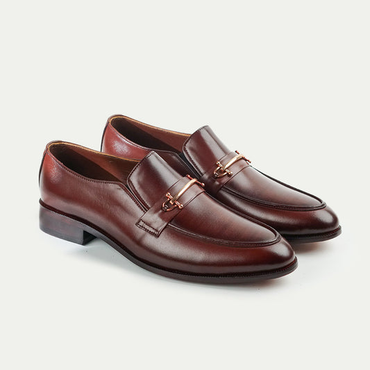 Imperial | Full Leather Patina Bit Loafers | Z-1255 Brown