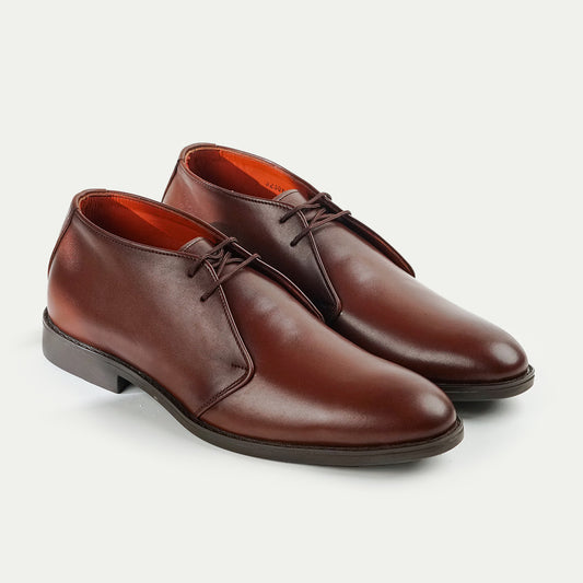 Nomad | Polished Leather Chukka Boots | 32306 Brown
