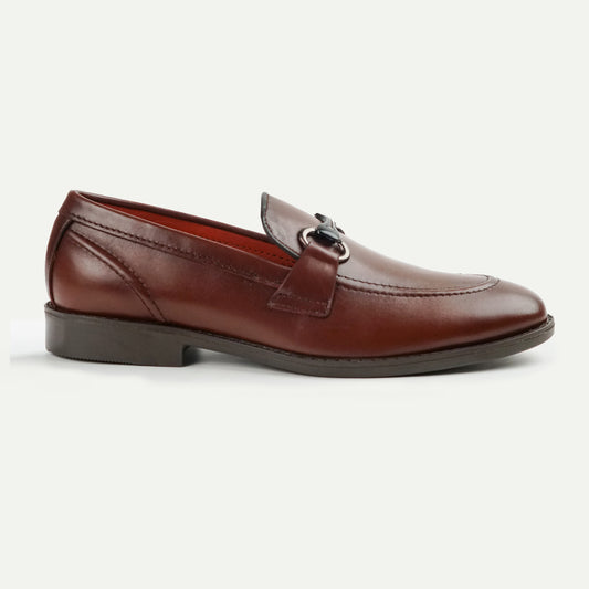 Cognac | Polished Signature Bit Loafers | 3253 Brown
