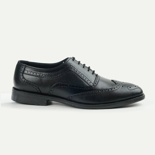 Kensington | Leather Wing-Tip Brogue Oxfords | 35053 Black