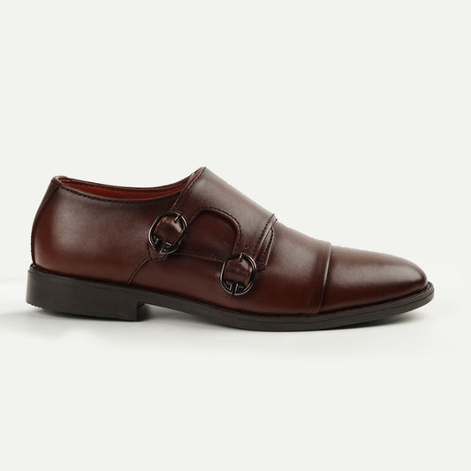 Cavalier | Leather Double Monk Strap Loafers | 34052 Brown