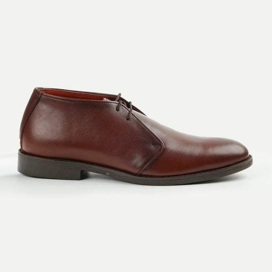 Nomad | Polished Leather Chukka Boots | 32306 Brown