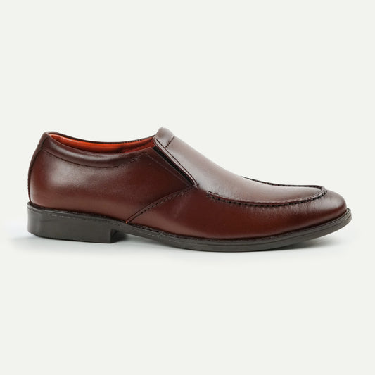 Spectre | Leather Professional Apron-Toe Slip-Ons | 20006 Brown