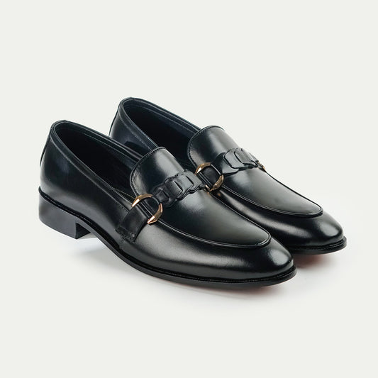 Royal | Classic Full Leather Formal Bit Loafers | Z-3318 Black