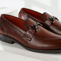 Cognac | Polished Signature Bit Loafers | 3253 Brown