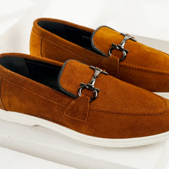 Sorrento | Suede Leather Horsebit Loafers | 33317 Tuscan Tan