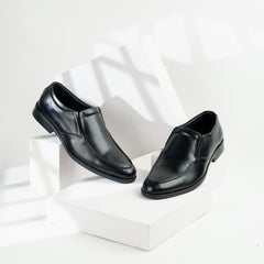 Spectre | Leather Professional Apron-Toe Slip-Ons | 20006 Black