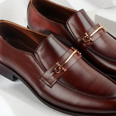 Imperial | Full Leather Patina Bit Loafers | Z-1255 Brown