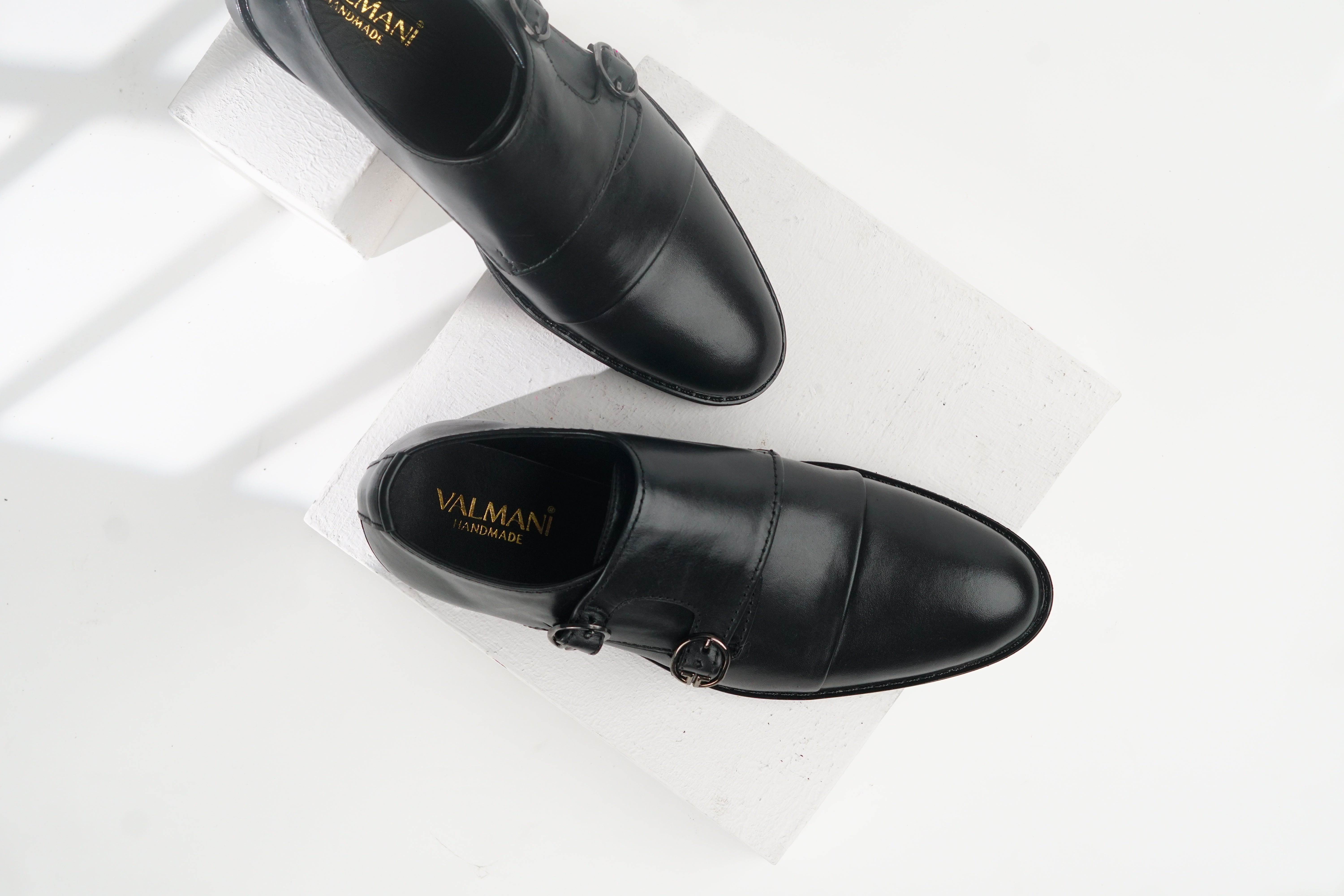 Cavalier | Leather Double Monk Strap Loafers | 34052 Black